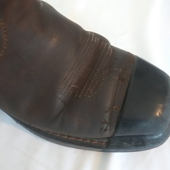 Ariat men\'s size 9 EE brown wide width steal toe work boot main image 7